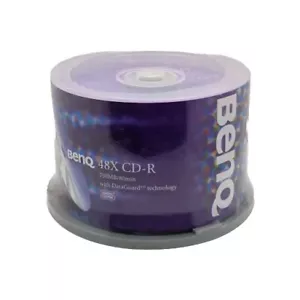 BenQ 48X CD-R 700MB / 80min With DataGuard Technology Pack of 50 Discs (New) - Picture 1 of 7