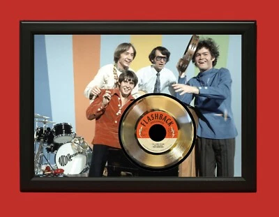 Monkees Poster Art Wood Framed 45 Gold Record Display C3 - Image 1 of 3