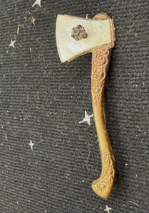 Antique Pre Prohibition Carry A. Nation Hatchet Pin Early 1900's Brass - Picture 1 of 6