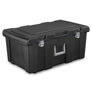 Caja de plástico Footlocker contenedor de gran capacidad conveniente sólido libre de ftalatos - Imagen 1 de 8
