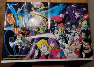 Comico Company Comic Book Store 29" x 20" Folded Promo Poster (1986) Robotech - Picture 1 of 4