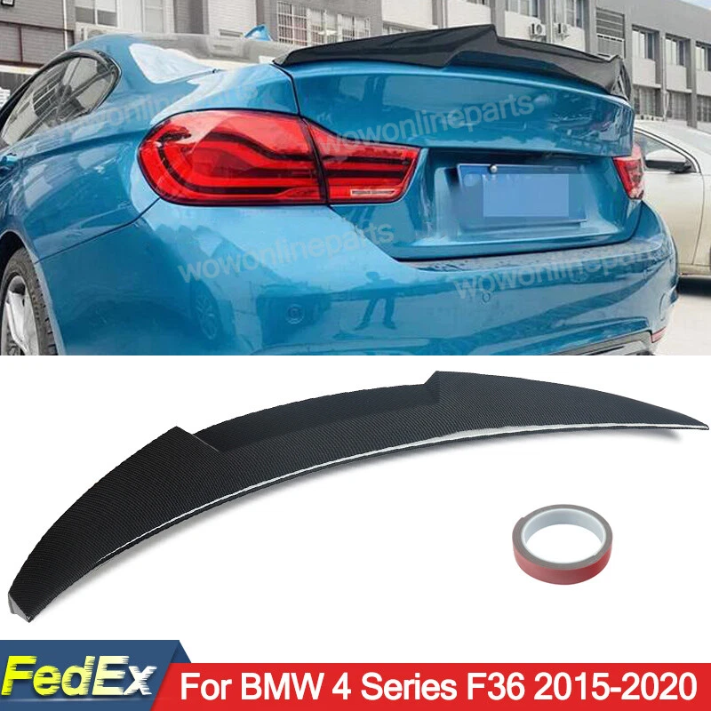 Alerón de maletero trasero estilo M4 aspecto fibra de carbono para BMW F36 Gran Coupé 2015-2020 Foto 1 de 4