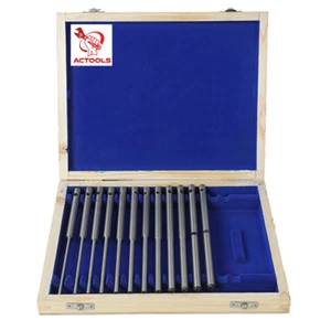 Black  &Decker Valve Seat Grinding Pilot 12 Pcs Top .375" Wooden Box USA - Picture 1 of 10