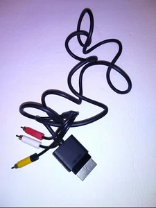 Genuine Microsoft Xbox 360 Composite AV RCA Cable Connection Cord - Picture 1 of 4