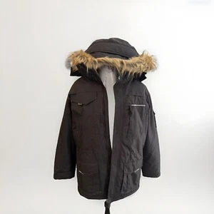 Noize Parka Coat Jacket Faux Fur Trim Hood Men’s Large Lined Winter DVSN Warm - Picture 1 of 10