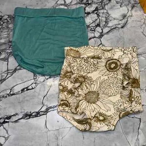 Kate Quinn 12-18 Months Bamboo Collection Bloomers Lot Bundle Tan Teal - Picture 1 of 2