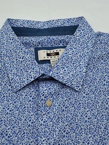 John Abboud Men's 3XL Short Sleeve button up Blue Shirt - Picture 1 of 8