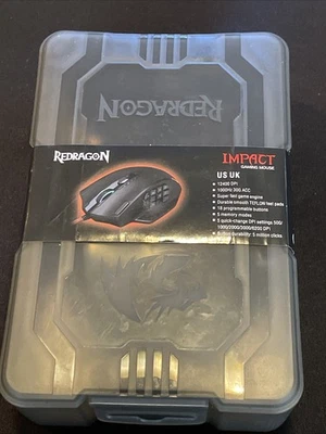 Redragon M908 Impact RGB LED MMO Gaming Mouse with 12 Side Buttons New Free Ship - Image 1 of 2