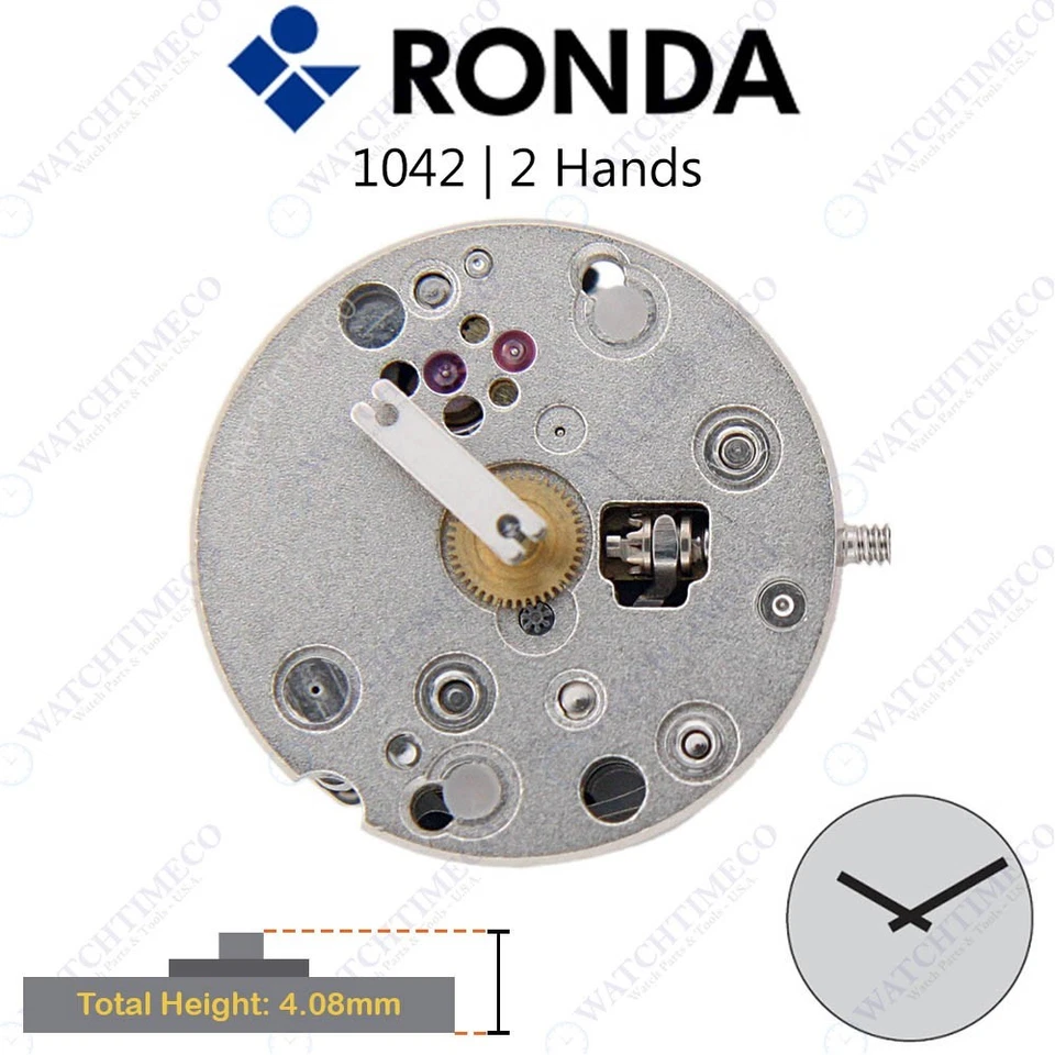 Original Swiss Ronda 1042 Quartz Movement