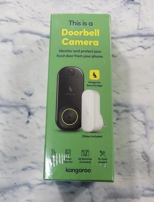 Campainha inteligente canguru câmera e carrilhão segurança doméstica - Imagem 1 de 4