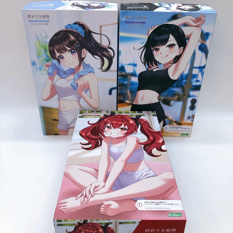 Sousai Shojo Teien Dress Up Body M/S Set of 3 1:10 Model Kit KOTOBUKIYA Japan - Image 1 of 4