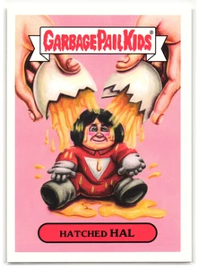 Hatched Hal 2018 Garbage Pail Kids Mork & Mindy Robin Williams Parody Sticker - Picture 1 of 2