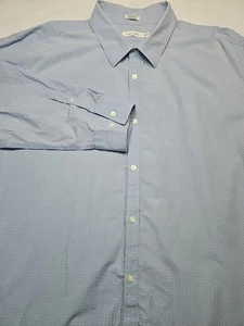 Herrenhemd 3XL Calvin Klein Baumwolle Knopfleiste Blau Langarm - Bild 1 von 11