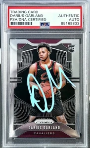 🔥 Darius Garland Signed (RC) 2019 Panini Prizm PSA/DNA Rookie Auto MINT!  Cavs! - Bild 1 von 2