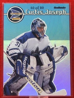 1999-2000 Pacific Prism Curtis Joseph Goaltender #137 Rare 40/80 Made Near Mint - Image 1 of 4