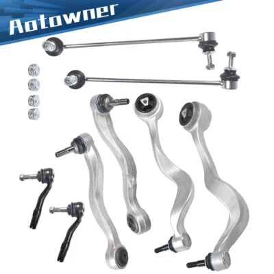 Kit de enlace de barra estabilizadora brazo de control inferior delantero 8 piezas para 04-10 BMW 525i 528i Foto 1 de 4