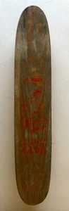 Vintage Early 1960s Skateboard - Hawaiian Surf - Wood Deck - Rare! - Picture 1 of 5