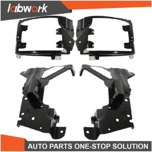 Labwork Front Bumper Inner Side Bracket+Bumper Bracket For 16-18 Silverado 1500 - Picture 1 of 24