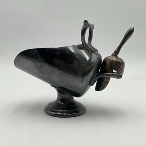 Vintage Silverplated Sugar Scuttle Scoop - Picture 1 of 11