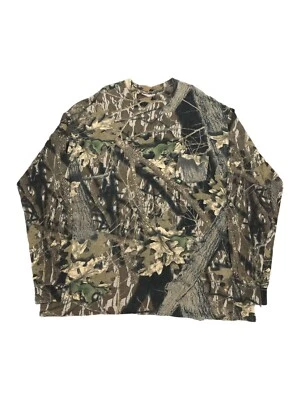 Vtg 80s Mossy Oak Gen 1 Break Up Camo Long Sleeve Tshirt Men’s 3XL USA Made 90s - Image 1 of 4