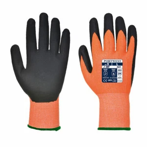 Portwest A625 Vis-Tex Safety Glove with PU Foam Cut & Heat Resistant Palm ANSI - Picture 1 of 16