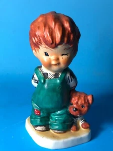 Goebel Redhead Figure Charlot BYJ "Roving Eye" Winking, Flirty Boy with Puppy - Picture 1 of 5