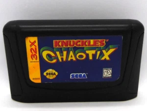 Cartucho auténtico Knuckles' Chaotix (Sega Genesis 32X, 1995) solo probado funciona - Imagen 1 de 6