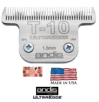 ANDIS ULTRAEDGE T-10 WIDE BLADE*Fit AGC Oster A6 A5 76,Wahl KM2 KM5 KM10 Clipper