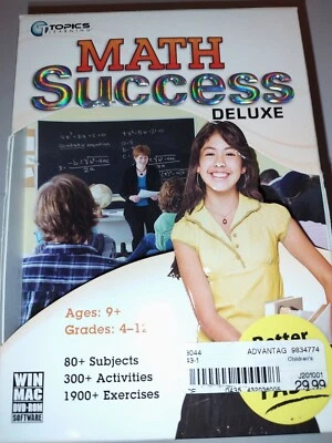 Topics Leaning Math Success Deluxe WIN MAC DVD-ROM Software In Box - Image 1 of 4