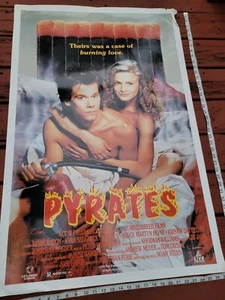 Vintage 1991 Pyrates Kevin Bacon  Movie Original Poster VHS Rental Promo  - Picture 1 of 7