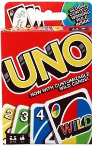 UNO Card Game-with customizable wild cards -Brand New