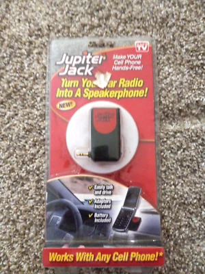 AS SE VE EN TV Jupiter Jack Haz Tu Teléfono Celular Manos Libres Adaptadores Incluidos Nuevo en Paquete Foto 1 de 2