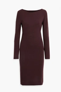 Theory Cashmere Midi Dress Dark Merlot Red Wine XS;NWT$455 - Picture 1 of 17