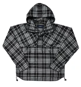 Chaqueta anorak con capucha de nailon gris BURBERRY para hombre estampado completo a cuadros Nova talla S - Imagen 1 de 14