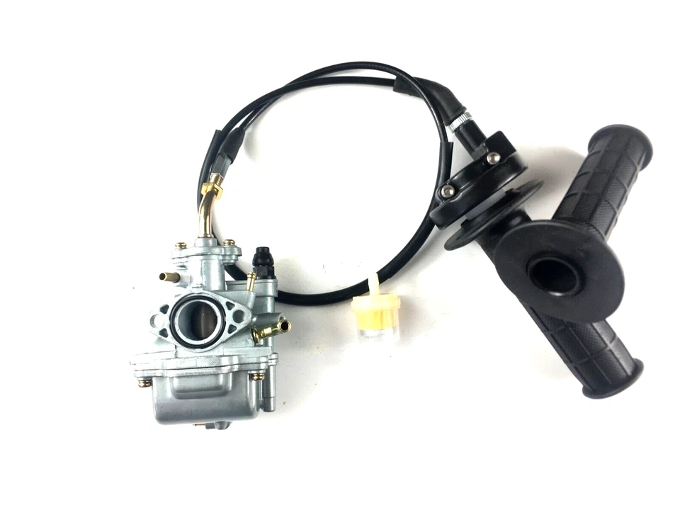 Carburetor & Twist Handle & Throttle Cable For Yamaha TTR90 2000 2001 2002 2003 - Image 1 of 4