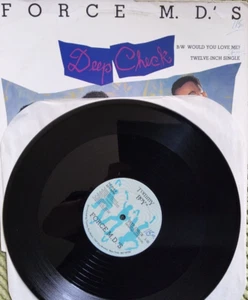 Force M.D.'s – Deep Check, 1988 single 12" vinyl record + picture sleeve - Picture 1 of 4