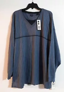 MEN'S VANHEUSEN STUDIO FOR BIG & TALL. LONG SLEEVE PULLOVER SHIRT.SZ 3XL - Picture 1 of 8