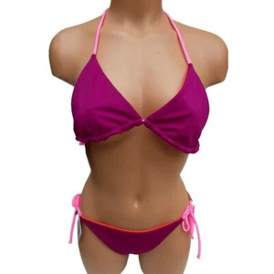 VICTORIA'S SECRET THE ABBIE REVERSIBLE TRIANGLE 2 PIECES SWIMSUIT MD NWT - Bild 1 von 10