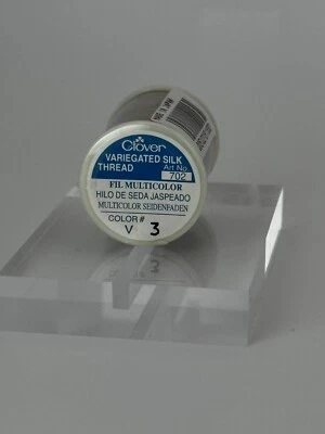 Clover Variegated Silk Thread Color V3 Brown to Copper Size 50 Japan - Image 1 of 3