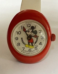 Rare vintage Mickey Mouse watch Swiss wind up running and setting Bradley time - Picture 1 of 5