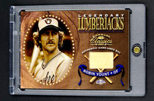 2001 Donruss Classics Legendary Lumberjacks #LL-32 Robin Yount HOF Game Used Bat