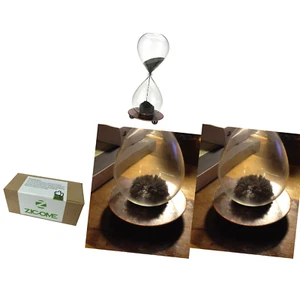 Zicome mundgeblasenes Glas Sand Timer Magnet Sanduhr mit Eisenfuß - Bild 1 von 1