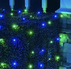 Christmas Net String Lights 200 x LEDs Mains Plug In Sequential Indoor Outdoor - Picture 1 of 1