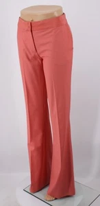ELIZABETH AND JAMES WOMENS FLARED TROUSERS US 6 / UK 10 SALMON PINK RRP £189 AD - Picture 1 of 6