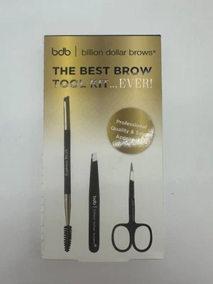 BILLION DOLLAR BROWS Mejor Kit de Herramientas para Cejas TIJERAS, PINZAS, CEPILLO PARA CEJAS NUEVO Foto 1 de 2
