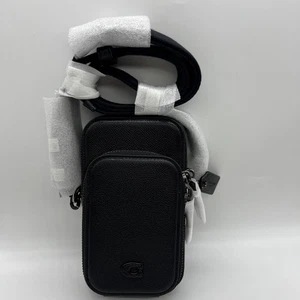 Bandolera para teléfono COACH CP272 negra nueva - Imagen 1 de 12