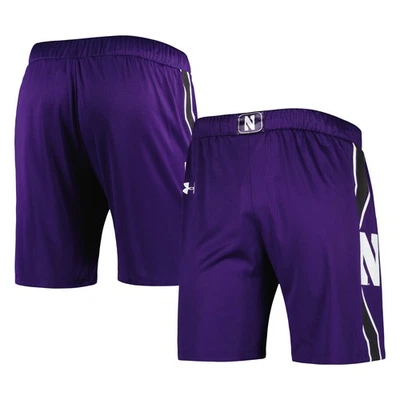Men's Under Armour Purple Northwestern Wildcats Logo Replica Basketball Shorts - Image 1 of 3