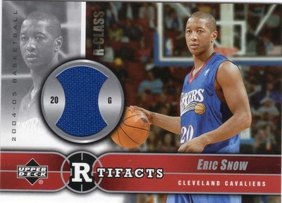 2004-05 Upper Deck Clase R #RCR-ES Eric Snow R-Tifacts calentamientos 76ers Foto 1 de 2