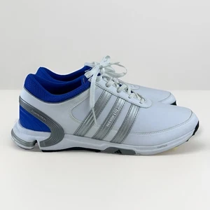 Adidas Mens Traxion Lite 675791 White Golf Cleats Shoes Sneakers Size 12 Blue - Picture 1 of 9