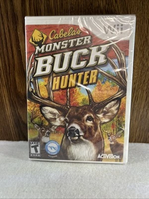 Nintendo Wii Videogame and Manual Cabela's Monster Buck Hunter Sealed New - Image 1 of 2